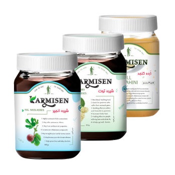  انجير و توت و ارده ممتاز کارمیسن - 800 گرم مجموعه 3 عددی63493cf7ae13162210